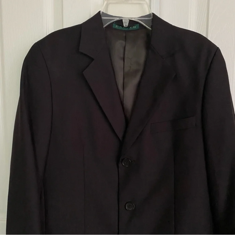 Carven Black Wool/Silk Blend Blazer Size 18